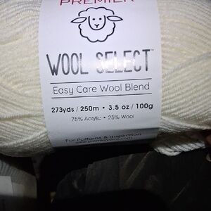 Premier Easy Care Wool Blend Yarn in Cream